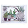 (CR1431)Craftables stencil Succulent (pointed)
