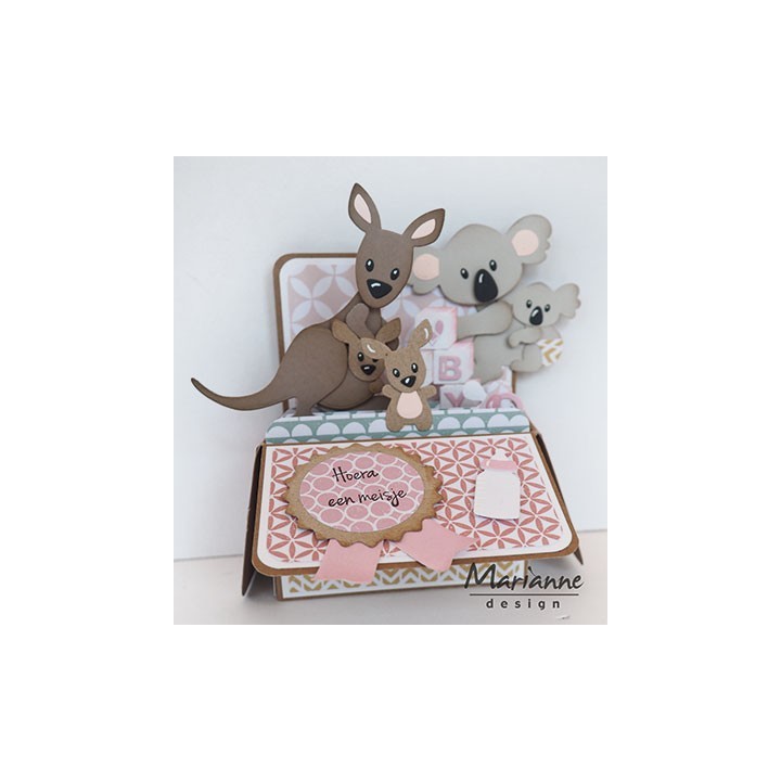 (COL1446)Collectables Eline's Eline's kangaroo & baby