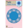 (SDB025)Nellie's Shape Dies blue Round Lace-flower frame