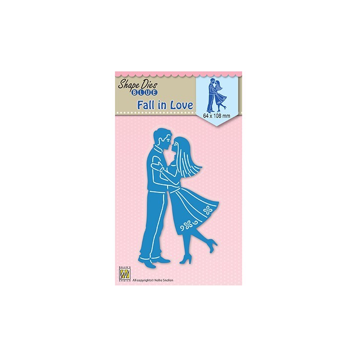 (SDB031)Nellie's Shape Dies blue Fall in Love