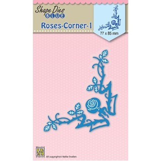 (SDB036)Nellie's Shape Dies blue Roses corner-1