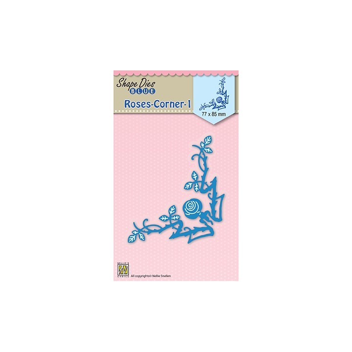 (SDB036)Nellie's Shape Dies blue Roses corner-1