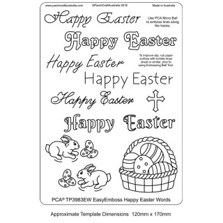 (TP3988EW)PCA® EasyEmboss Happy Easter Words