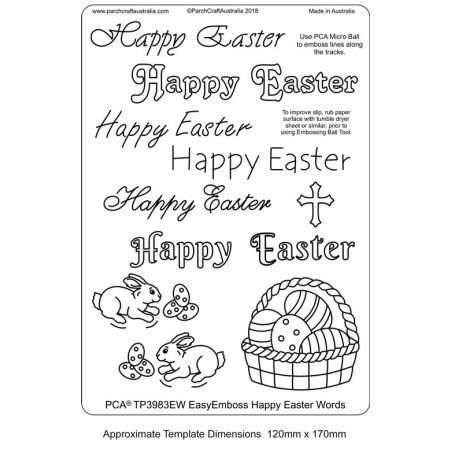 (TP3988EW)PCA® EasyEmboss Happy Easter Words