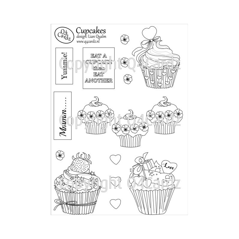 PrettyCardz Cupcakes A5 parchment papier