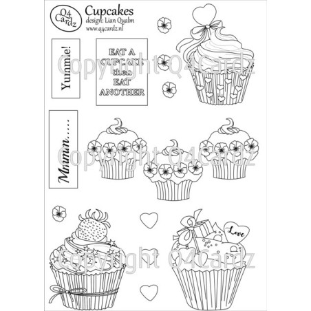 PrettyCardz Cupcakes A5 parchment papier