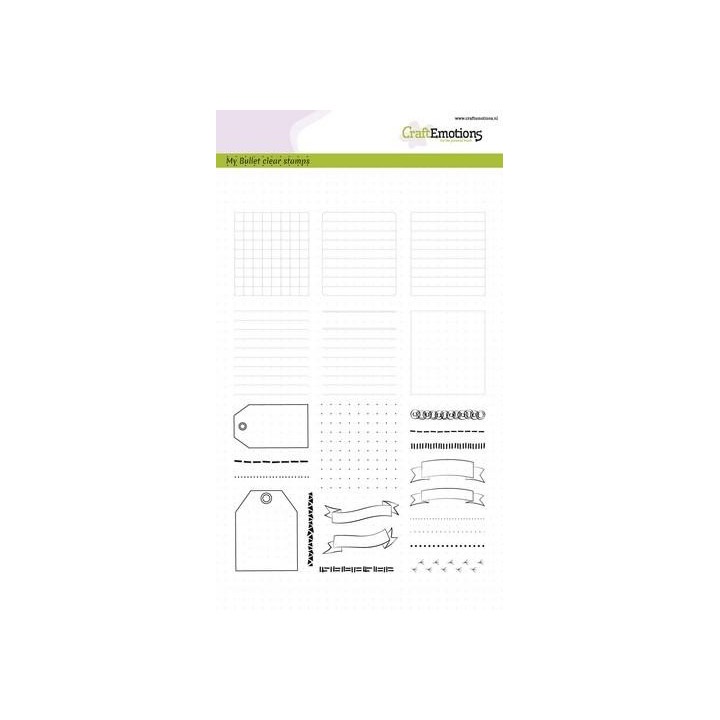 (1751)CraftEmotions clearstamps A5 - Bullet Journal - frames and borders