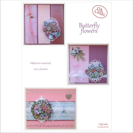 Q4 Cardz Butterfly flowers