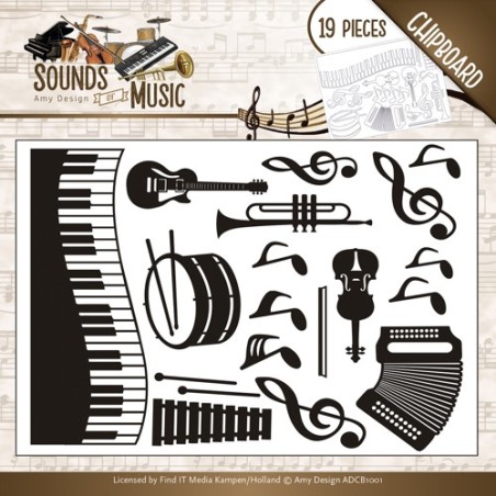 (ADCB1001)Amy Design - Chipboard Sounds of Music