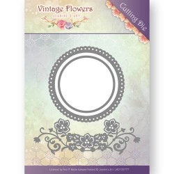 (JAD10034)Dies - Jeanine's Art - Vintage Flowers - Flowers and Circles