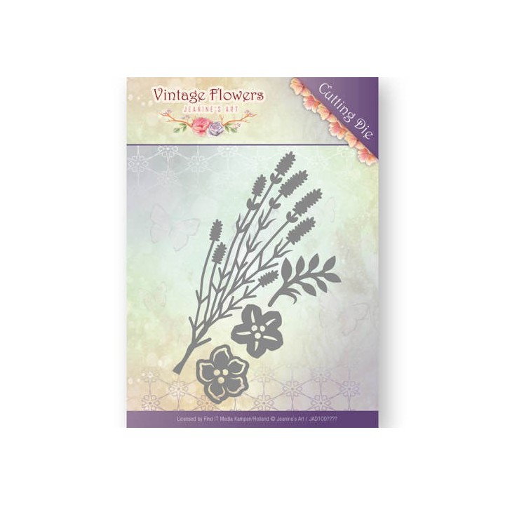 (JAD10037)Dies - Jeanine's Art - Vintage Flowers - Vintage Foliage