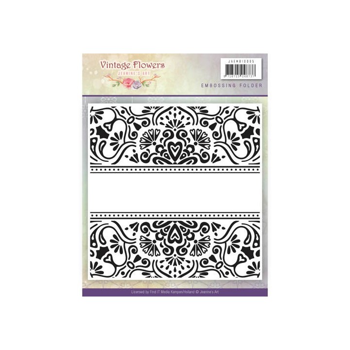 (JAEMB10005)Embossingfolder - Jeanine's Art - Vintage Flowers