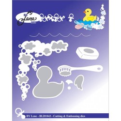 (BLD1043)By Lene Cutting & Embossing Die Baby Duck in Shower