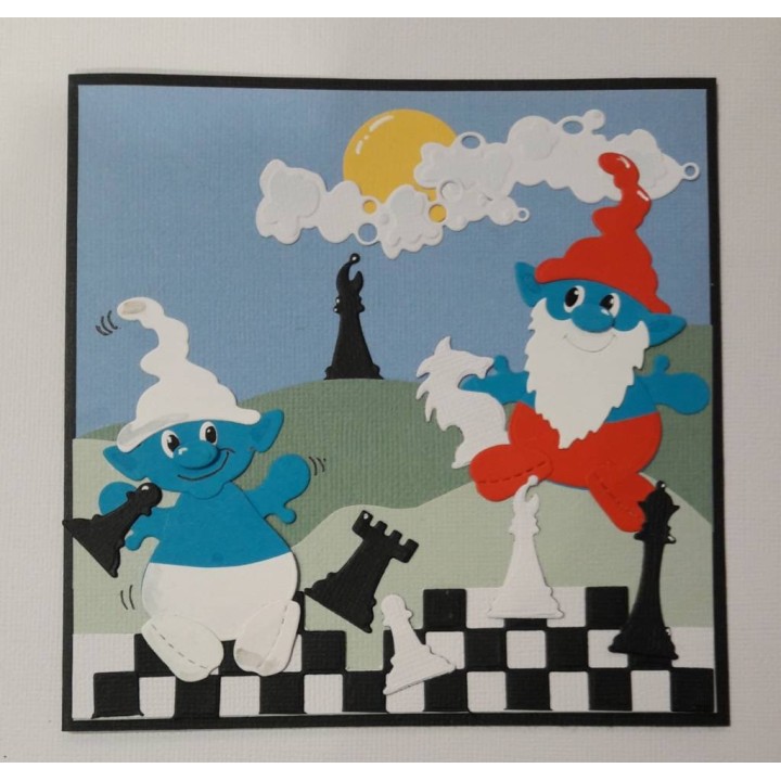 (BLD1049)By Lene Cutting & Embossing Die Chessboard