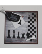 (BLD1049)By Lene Cutting & Embossing Die Chessboard