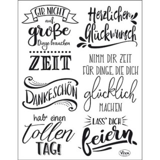 (4003 168 00)Clear Stamps - Lettering Deutsch
