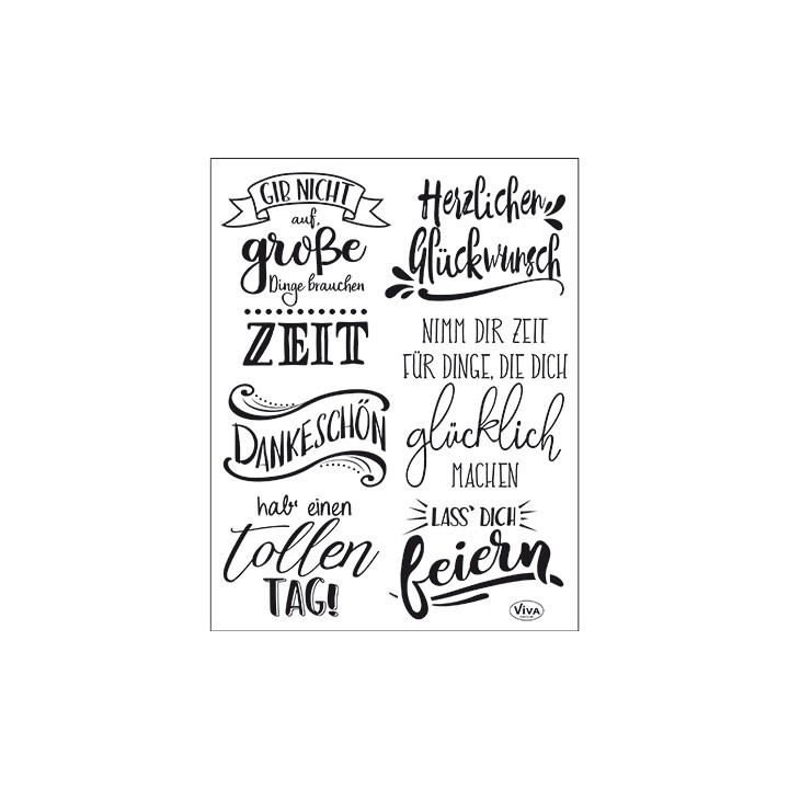 (4003 168 00)Clear Stamps - Lettering Deutsch