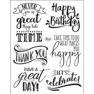 (4003 169 00)Clear Stamps - Lettering English