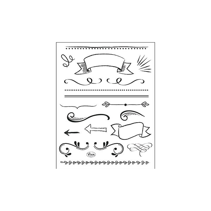 (4003 170 00)Clear Stamps - Lettering Elemente