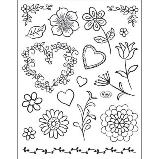 (4003 173 00)Clear Stamps - Geblümtes