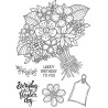 (JGB002)Woodware Clear Stamp Jane Gill Great Big Bunch