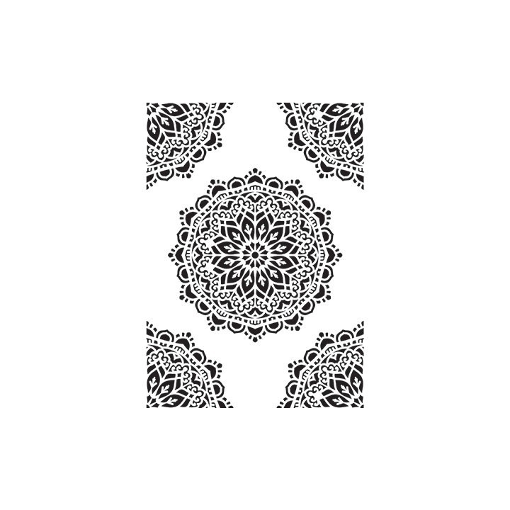 (NMMS024)Nellies Choice Plastic Mixed media stencil A5 - Pattern-7