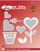 (BLD1051)By Lene Love Flower Cutting & Embossing Die