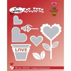 (BLD1051)By Lene Love Flower Cutting & Embossing Die