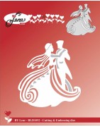 (BLD1052)By Lene Dancing Wedding Couple Cutting & Embossing Die