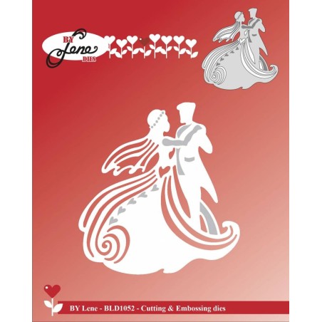 (BLD1052)By Lene Dancing Wedding Couple Cutting & Embossing Die