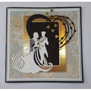 (BLD1052)By Lene Dancing Wedding Couple Cutting & Embossing Die