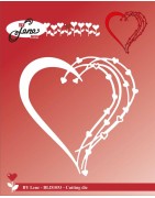 (BLD1053)By Lene Love Heart Cutting Die