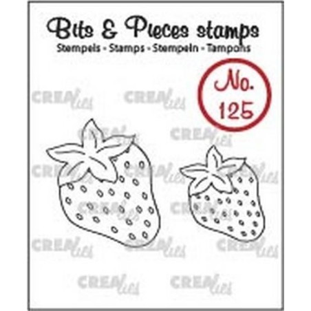 (CLBP125)Crealies Clearstamp Bits&Pieces no. 125 Strawberries