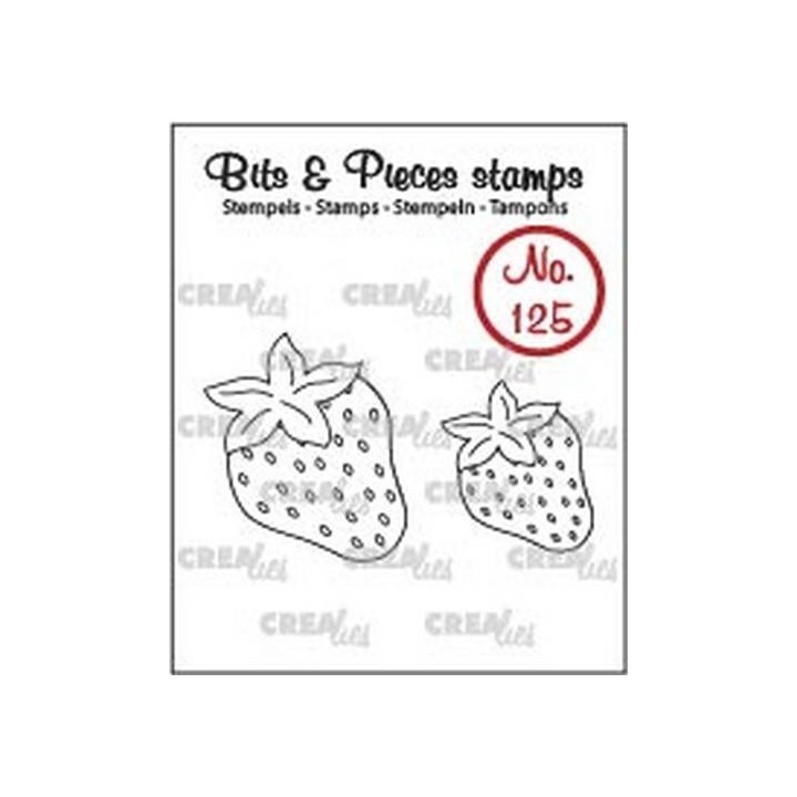 (CLBP125)Crealies Clearstamp Bits&Pieces no. 125 Strawberries