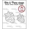 (CLBP125)Crealies Clearstamp Bits&Pieces no. 125 Strawberries