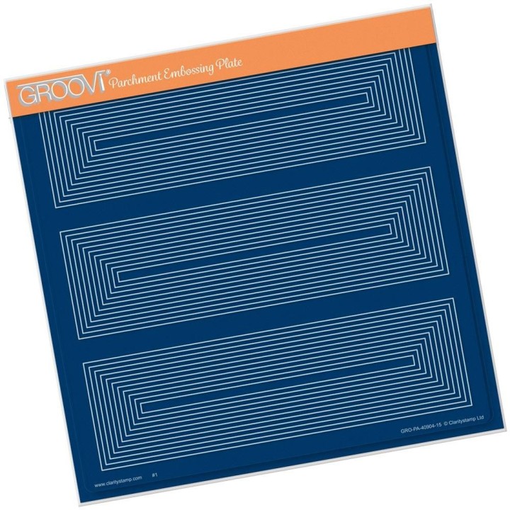 (GRO-PA-40904-15)Groovi Plate A4 FRAMEWORK RECTANGLES