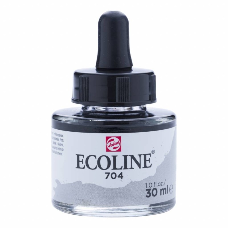 (11257041)Talens Ecoline Liquid Watercolour 30ml 704 Grey