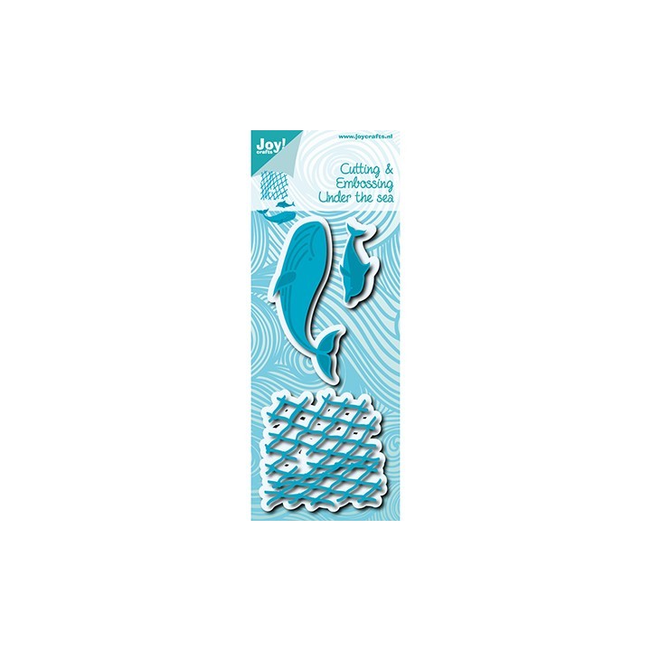 (6002/0992)Cutting & Embossing Under the sea - Net/Dolphin/Whale