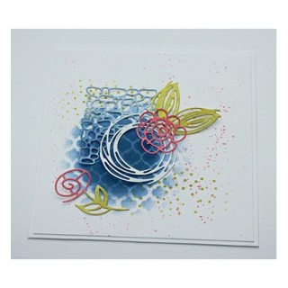 (6002/1035)Cutting Corner Sketch Art - Flowers