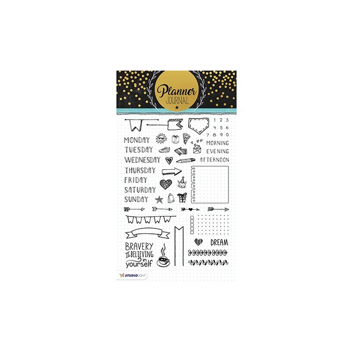 (STAMPPJ01)Studio light Stamps Planner Journal nr.01