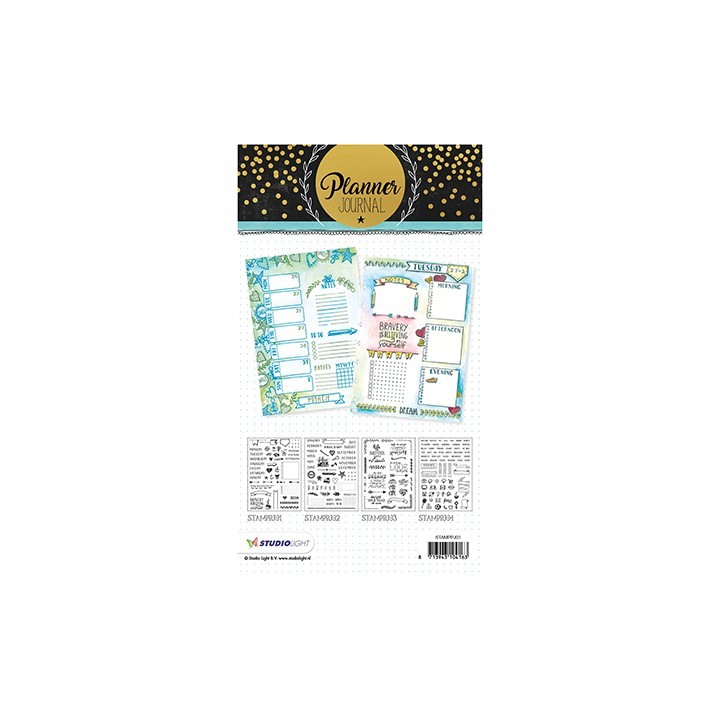 (STAMPPJ01)Studio light Stamps Planner Journal nr.01
