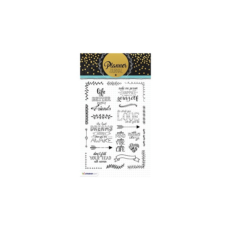 (STAMPPJ03)Studio light Stamps Planner Journal nr.03