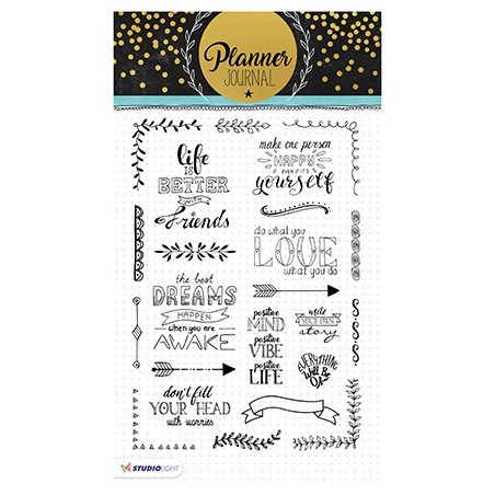 (STAMPPJ03)Studio light Stamps Planner Journal nr.03