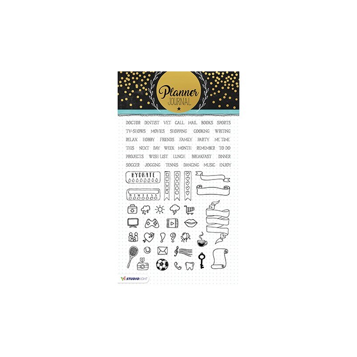 (STAMPPJ04)Studio light Stamps Planner Journal nr.04