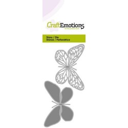 (115633/0215)CraftEmotions Die - Butterfly 2 X
