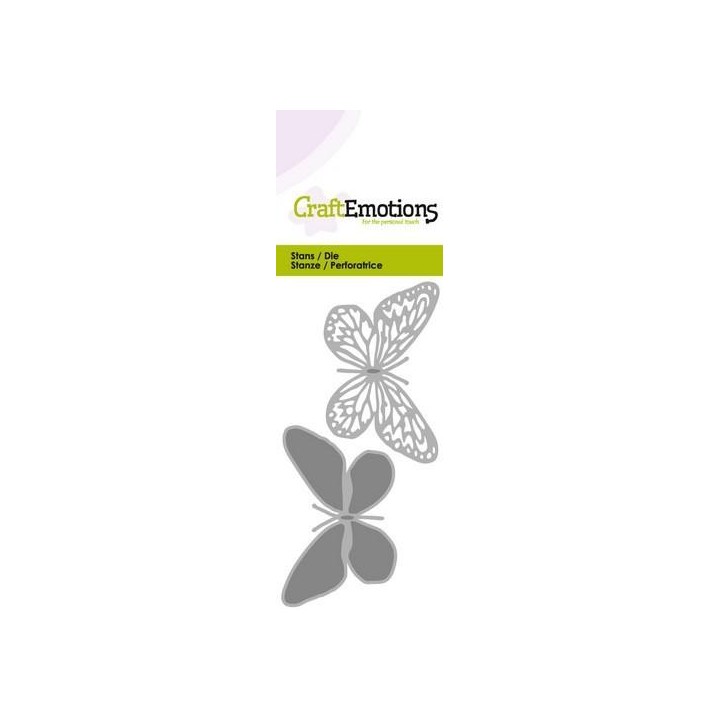 (115633/0215)CraftEmotions Die - Butterfly 2 X