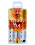 (11509908)Talens Ecoline Brushpen Set x5 Earth
