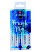(11509905)Talens Ecoline Brushpen Set x5 Blue