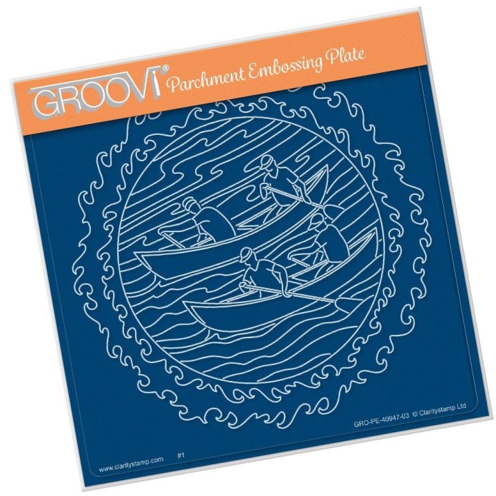 (GRO-PE-40947-03)Groovi Plate A5 ROWERS ROUND