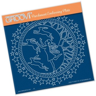 (GRO-FY-40951-03)Groovi Plate A5 FAIRY NIGHT ROUND